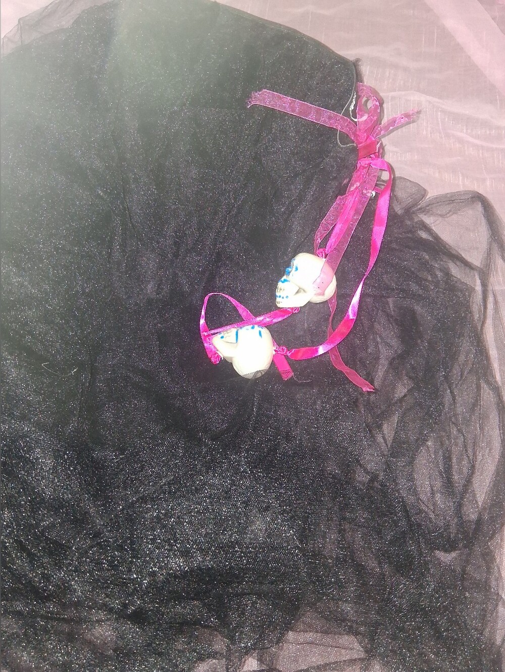 Hallowen Tutu Skulls Adjustable at Waist Size S/m